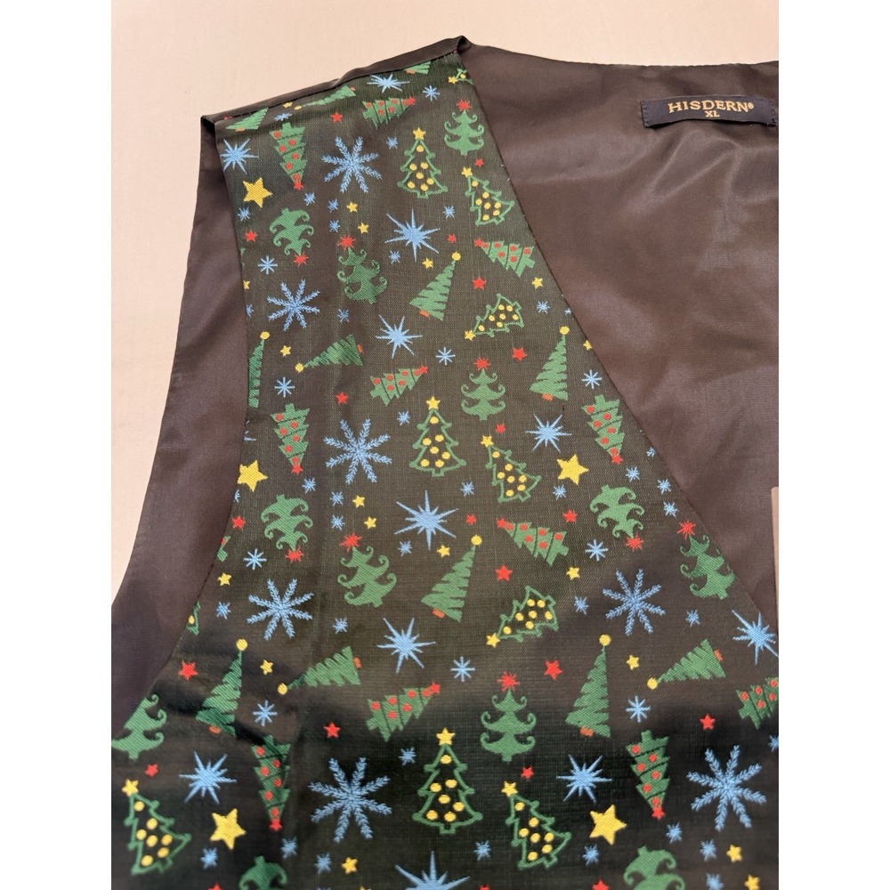 Hisdern Christmas Vest Men's Sz XL Adjustable Back - Picture 8 of 9